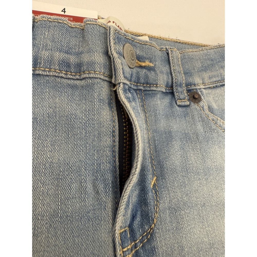 NWT Levi's Girls Flare 726 Denim Light Wash Toddler Girls Size 4 - Picture 7 of 8